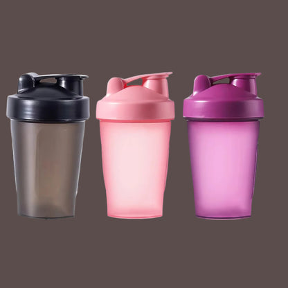 Shaker Bottle with Shaker Balls Leak Proof Drink Shaker Bottle for Shake and Pre Work Out Best Shaker Cup (BPA Free)