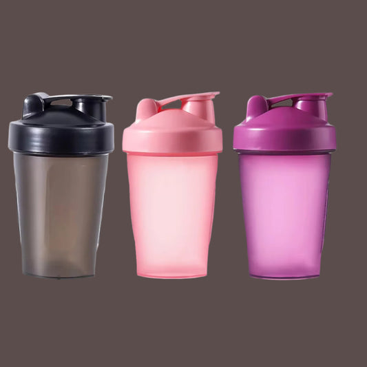 Shaker Bottle with Shaker Balls Leak Proof Drink Shaker Bottle for Shake and Pre Work Out Best Shaker Cup (BPA Free)