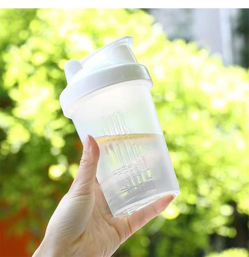 Shaker Bottle with Shaker Balls Leak Proof Drink Shaker Bottle for Shake and Pre Work Out Best Shaker Cup (BPA Free)