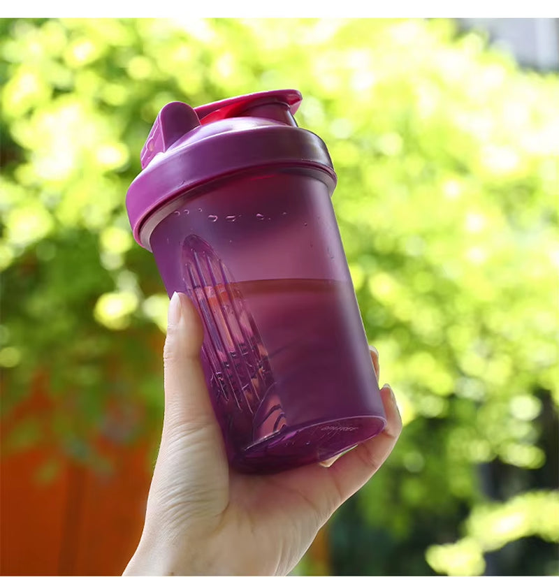 Shaker Bottle with Shaker Balls Leak Proof Drink Shaker Bottle for Shake and Pre Work Out Best Shaker Cup (BPA Free)